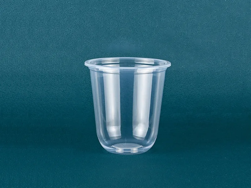 350ml U-Shaped Clear PP Plastic Cup (90mm Rim)