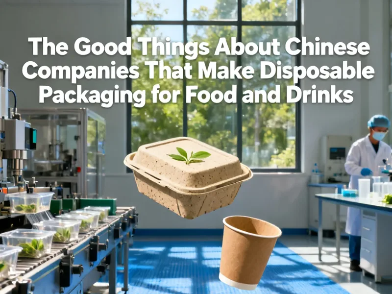 The Good Things About Chinese Companies That Make Disposable Packaging for Food and Drinks